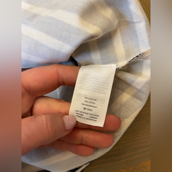 J. Crew Striped Off-Shoulder Top in Navy and White Size XXS​ - Picture 7 of 7